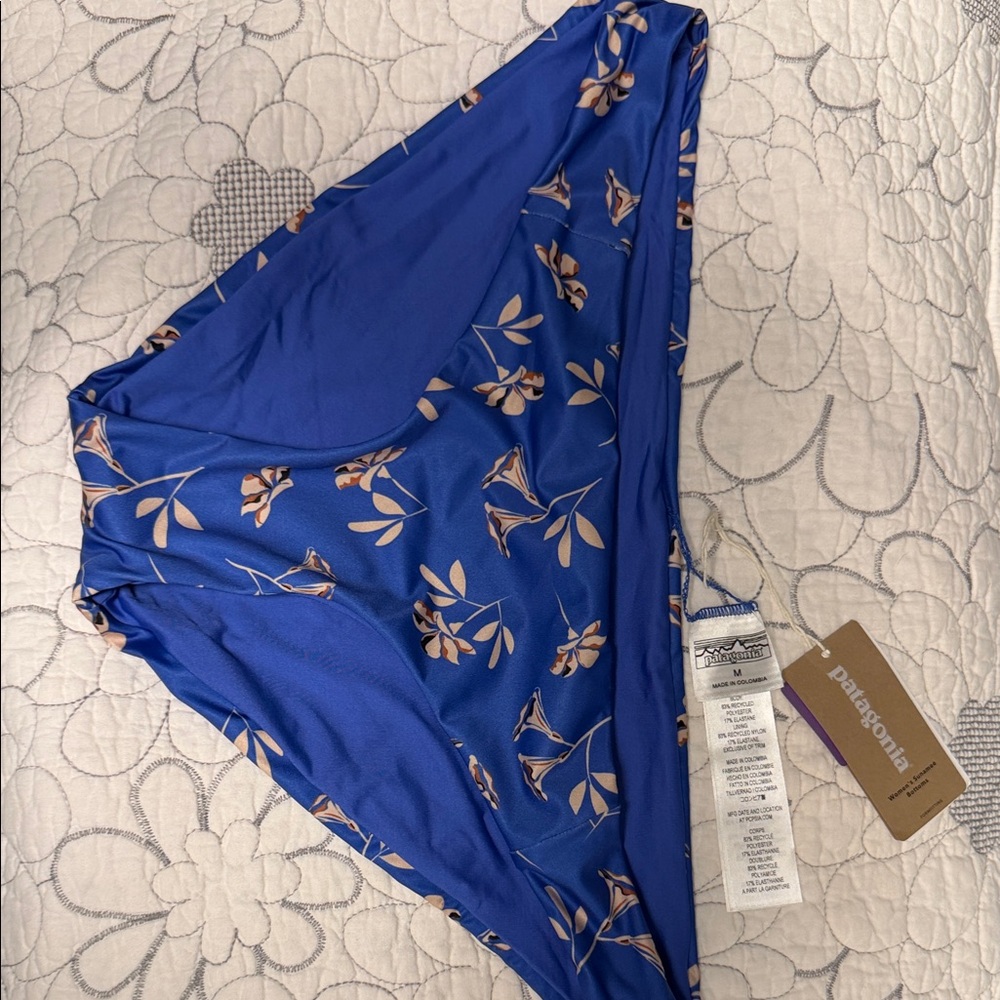 Patagonia Blue and Orange Bikini Bottom